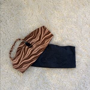 Stylish Brown and Black Women's Bag